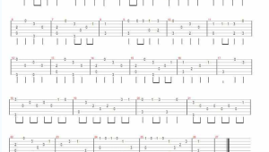 吉他入门曲简谱