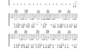 吉他指弹谱简单版 吉他指弹谱简单版