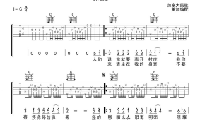 吉他弹唱谱红河谷c调简单版教学 吉他弹唱谱红河谷c调简单版教学