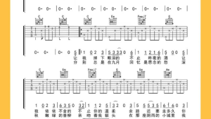 经典老歌曲吉他谱 经典老歌曲吉他谱
