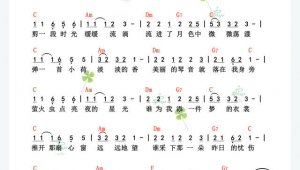吉他弹唱100首谱子 吉他弹唱100首谱子