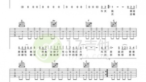 海阔天空吉他弹唱谱F调 海阔天空吉他弹唱谱F调