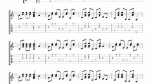 吉他指弹谱子简单易学