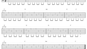 吉他入门基础乐谱