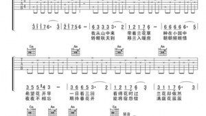 吉他新手入门谱子