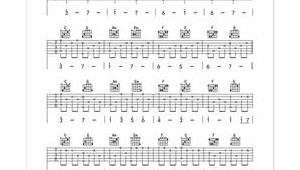 吉他入门谱子卡农