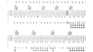 吉他新手入门曲谱