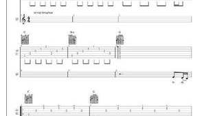 四线的吉他谱怎么看谱