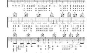父亲的草原母亲的河吉他弹唱谱