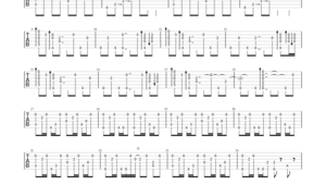 《反方向的钟》吉他指弹谱