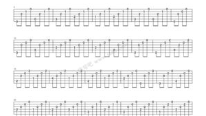 吉他入门教学谱子