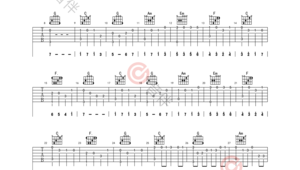 吉他指弹简单曲谱
