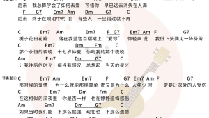 吉他指弹简谱歌谱大全