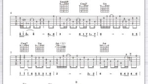 吉他教学指弹弹唱吉他谱入门教程 吉他教学指弹弹唱吉他谱入门教程