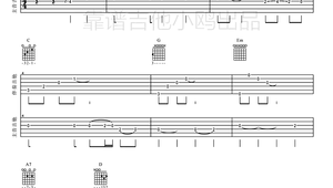 吉他指弹谱简单又好看